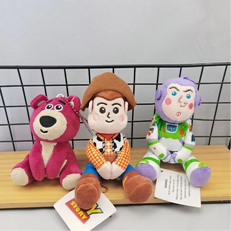 Cute Toy Story Buzz Lightyear Woody Lotso Plush Toy Lovely Stuffed Cartoon Anime Plushies Kawaii Doll Pendant Gifts