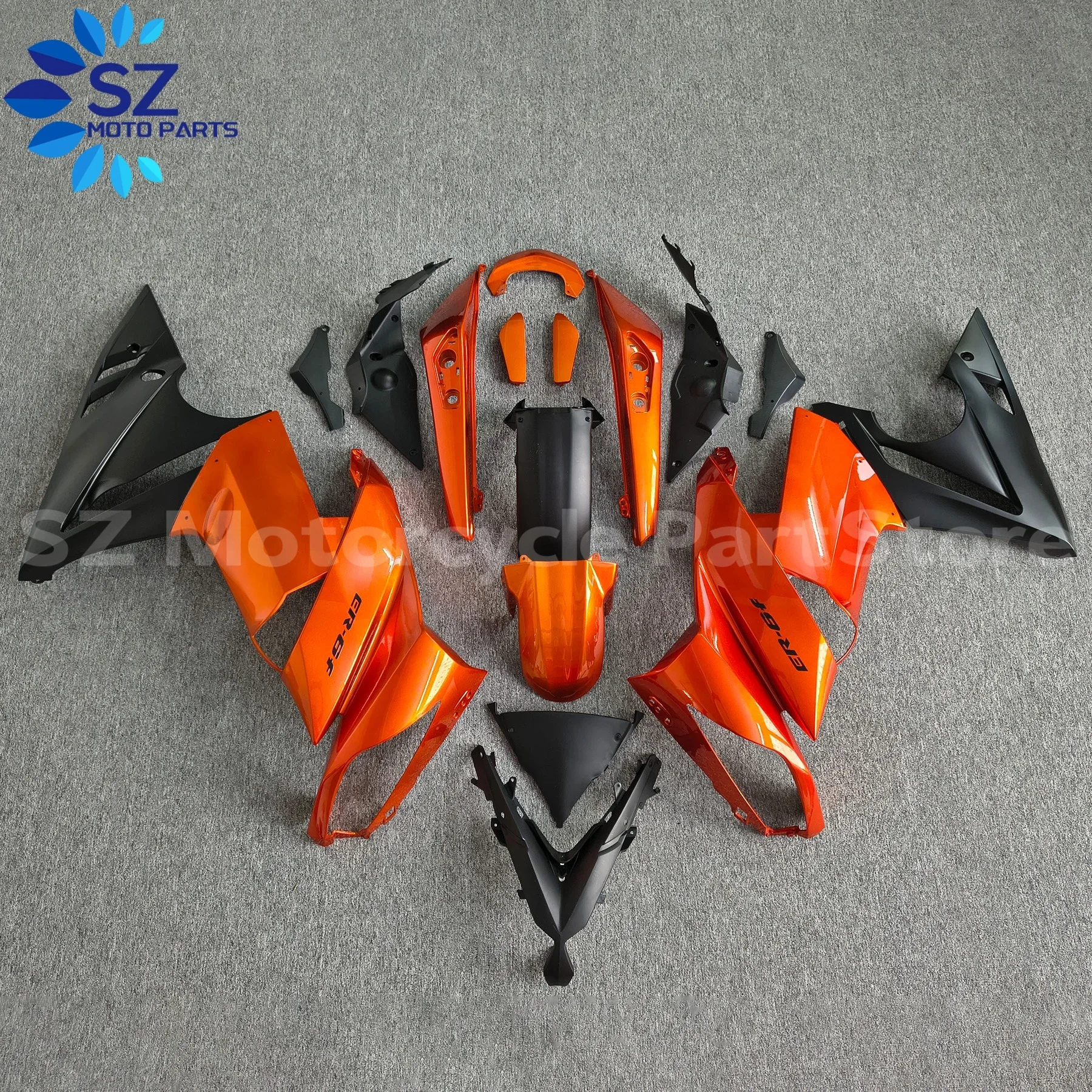 

Комплект обтекателя мотоцикла подходит для Kawasaki Ninja 650 2009-2011 EX650 ER6F 2009 2010 2011, обтекатель оранжевый