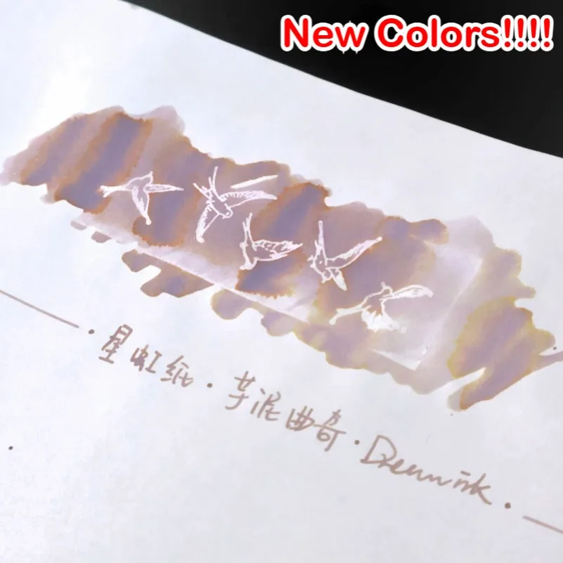 Dreamink Mashed Taro Cookies Colors Sheen Fountain Pen Ink 20ml For Glass Dip Pen For Hongdian JINHAO Stationery School Supplies