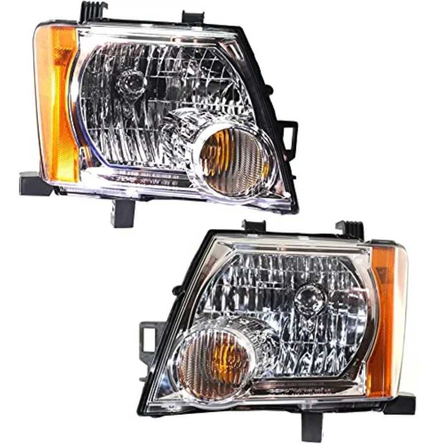 

Headlights Assembly for Nissan Xterra 2005-2015 Driver and Passenger Side Halogen with Bulb s Designed for Off-Road Use Replace
