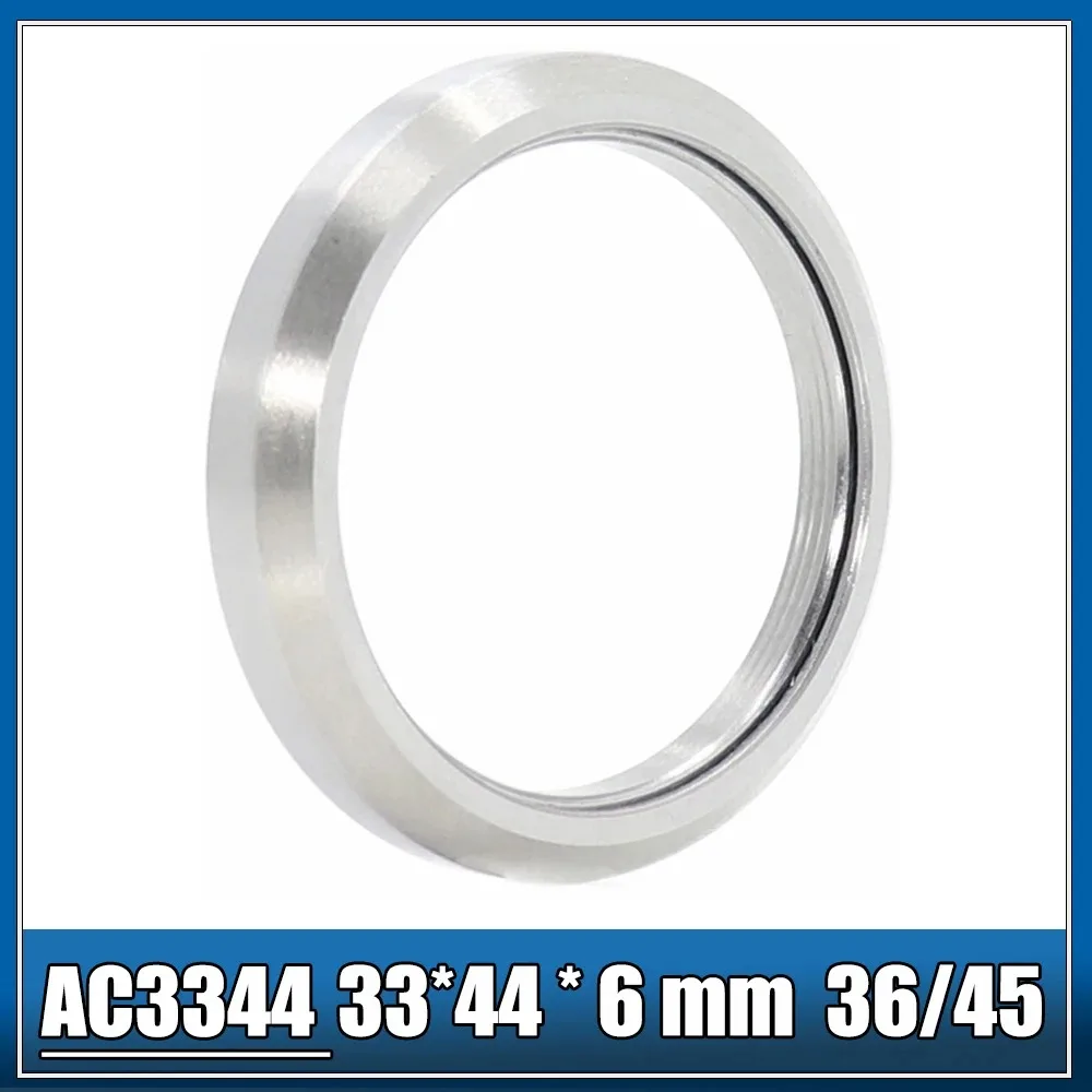 AliExpress FUSHIPRO AC3544 AC3344 Bike Headset Bearings 2PCS 35*44*5.5 33*44*6 MM 36/45 Degree Chrome Steel Tapered Upper Lower ACB is44 Bearing Set