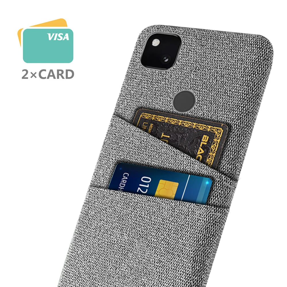 Pixel 4a for Goolgle Pixel 4a 4 4XL 6 6A 6por 3A 3XL XL 2 3 Luxury Fabric Dual Card Phone Cover for Pixel 5 5a 5g fundas Coque