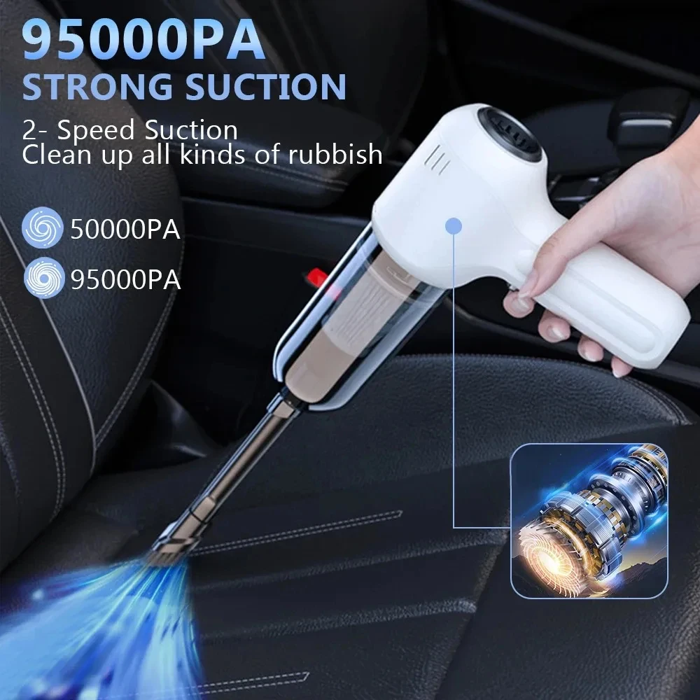 Xiaomi MIJIA 1900000PA Wireless Car Vacuum Cleaner Strong Suction Handheld Cleaning Machine Car Cleaner For Home Appliance