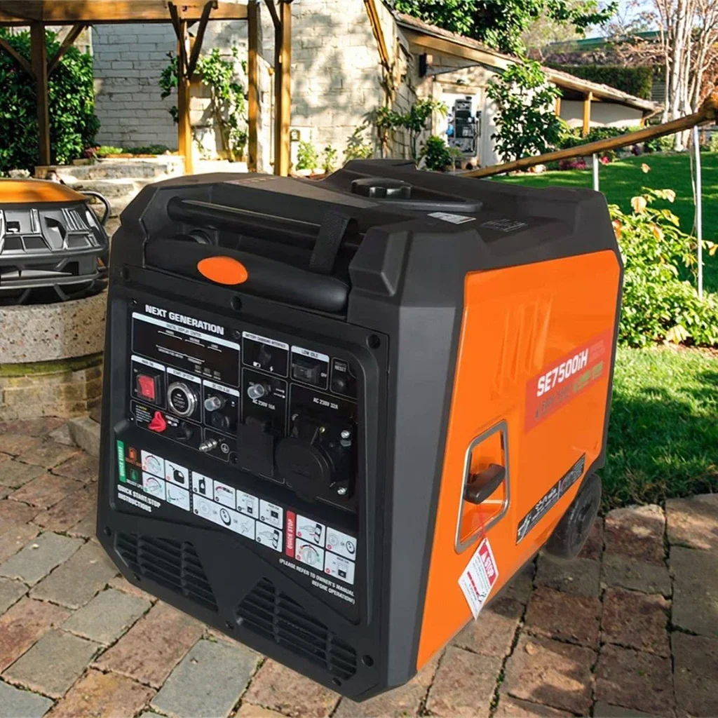 Energy Efficient 8kw 8kva Inverter Generator Portable Dual Fuel 110/220/380V Auto/Remote Start 480v For Home Camping