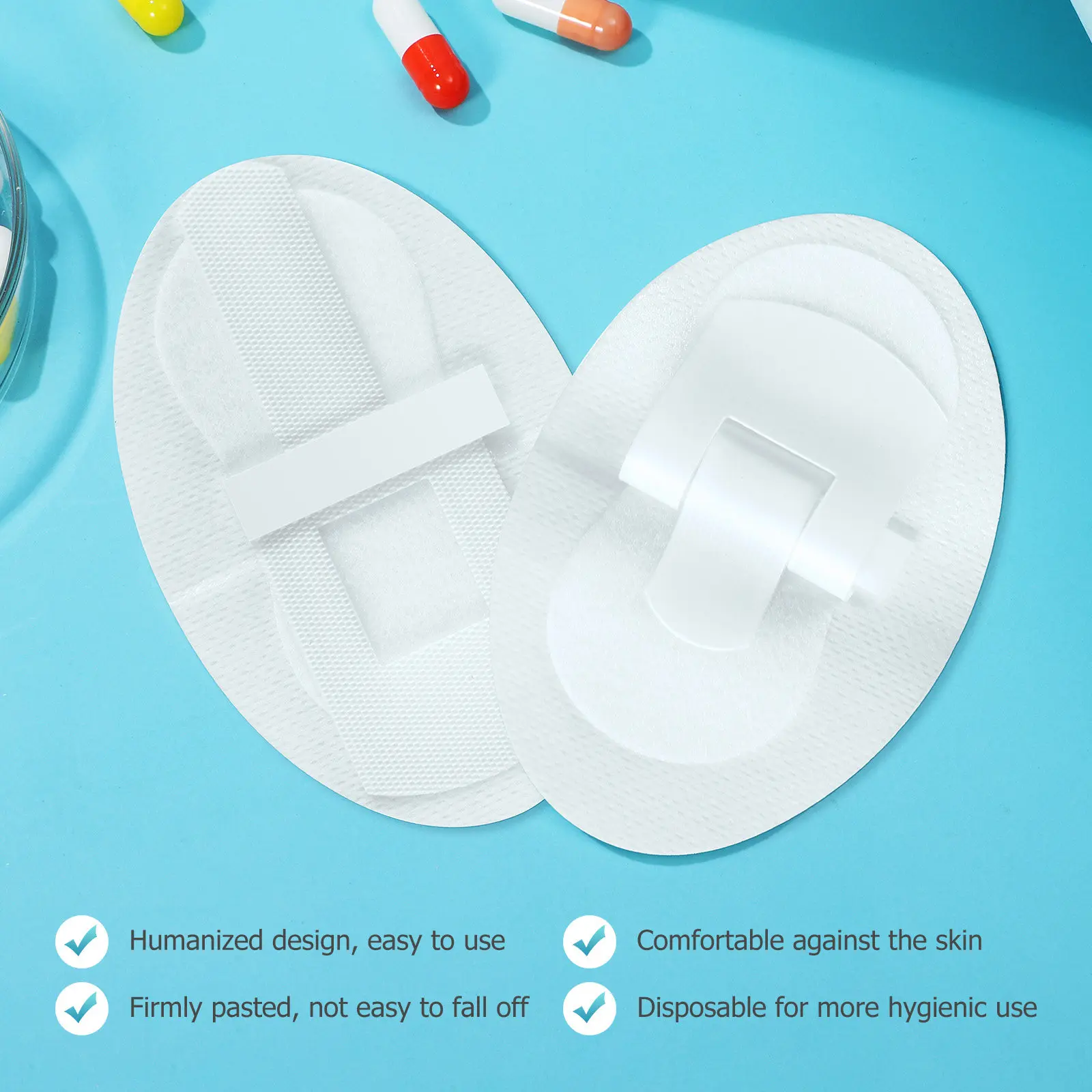 

2Pcs Catheter Fixation Tapes Universal Tube Legband Holder Breathable Comfortable Adhesive Urinary Tube Tape Sticker