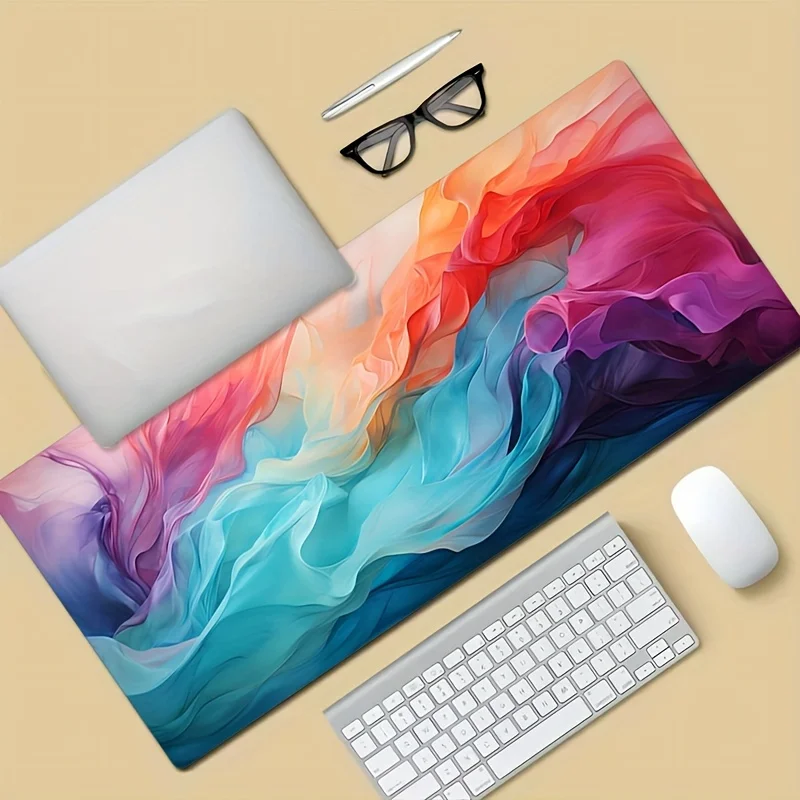 Large Abstract Color Mouse Pad Tech Mouse Pads Desk Mat Large Xxl Mouse Mat Computer Mat Desk Accessories Office Decor Rug