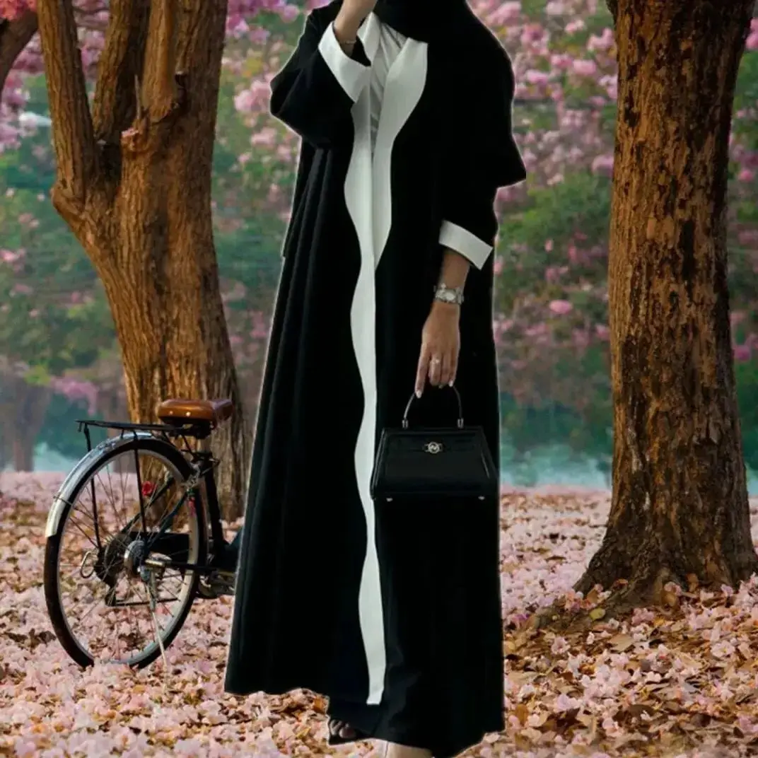 

Eid Djellaba Kebaya Dubai Open Abaya Women Muslim Dress Kimono Cardigan Turkey Kaftan Caftan Marocain Femme Robe Islam Clothing