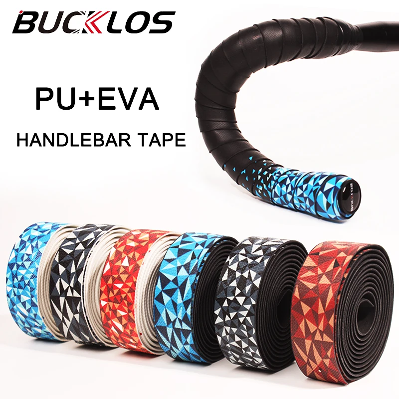 BUCKLOS Bicycle Handlebar Tape Shock Absorbing Road Bike Handlebar Tape EVA Cycling Wrap Belt Bike Shock Straps MTB Accessories