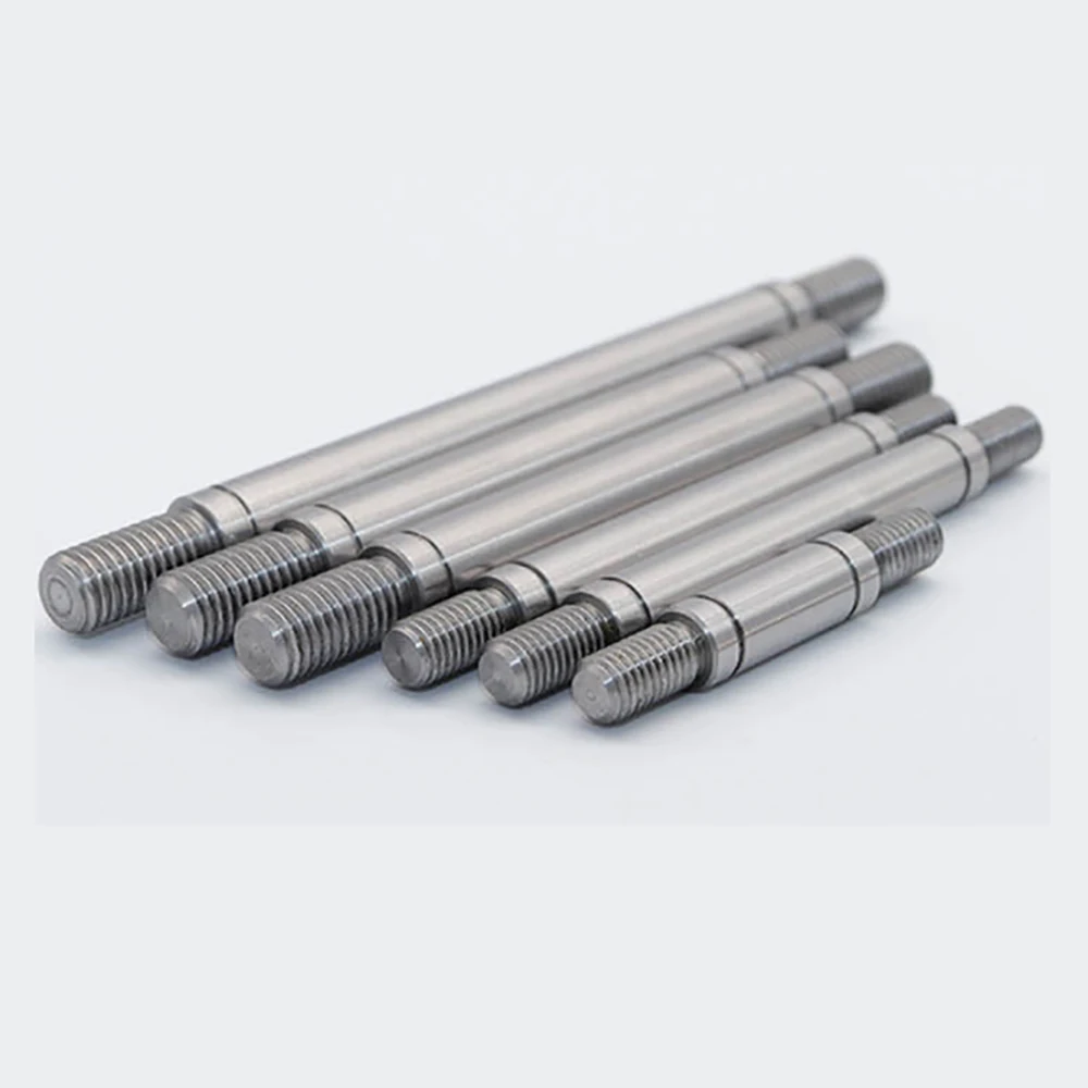 1pcs A3 Steel Double‑End Threaded Guide Shaft Piston Rod M5 M6 M8 M10 M12 M16 for Conveyor Roller Lenght 20-300mm