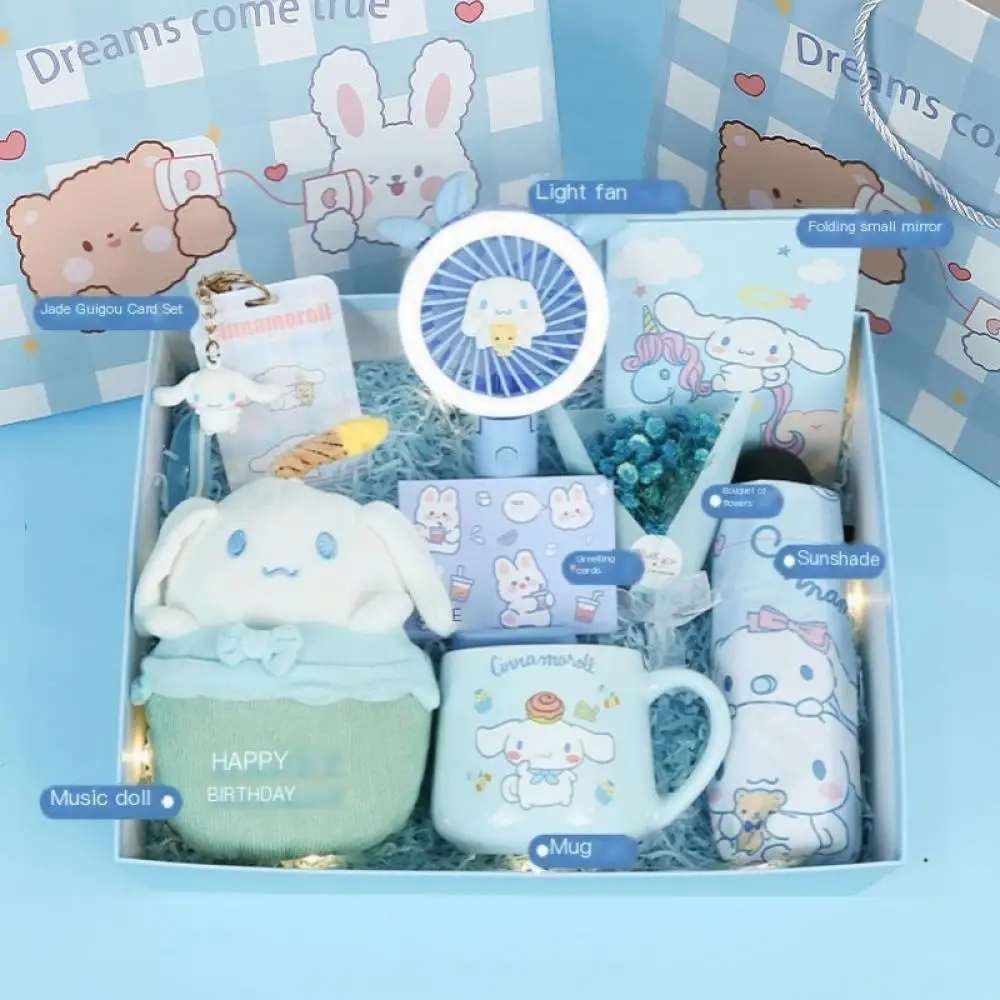 

Sanrios New Style Birthday Premium Gift Box Cinnamoroll Kawaii Anime Figure Cartoon Cute Touch Display Lovers Girl Heart Modular