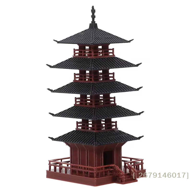 【YY26】Mini Pagoda Statue Chinese Ancient Building Model Pavilion Decorations Simulation Statue Zen Garden Aquarium Bonsai Decor