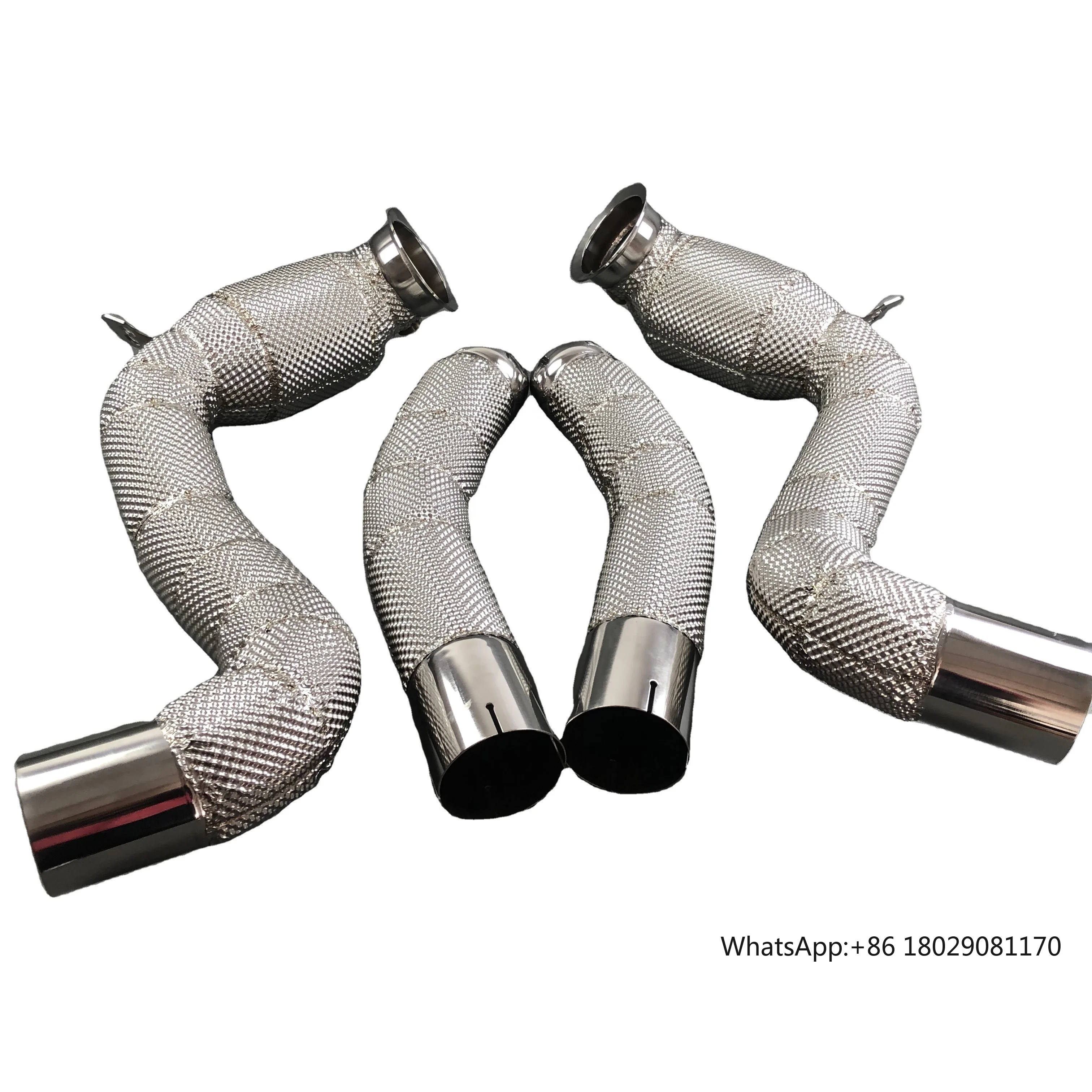 exhaust downpipe for mercedes c63 w205 amg stainless steel exhaust downpipe