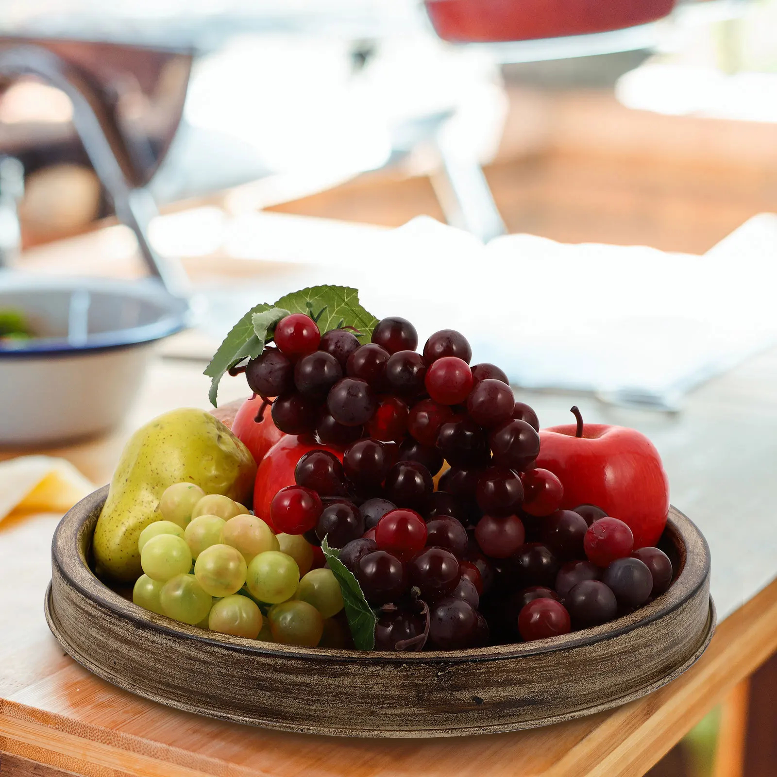 

American Style Fruit Tray with Exquisite Craftsmanship for Kitchen Bedroom Living Room Storage Serving Dessert Bread Snacks