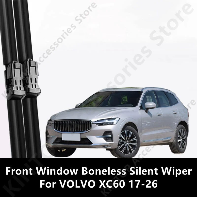

For VOLVO XC60 17-26 Front Window Boneless Silent Wiper,Auto Exterior Parts Modification Protection Accessories Refit