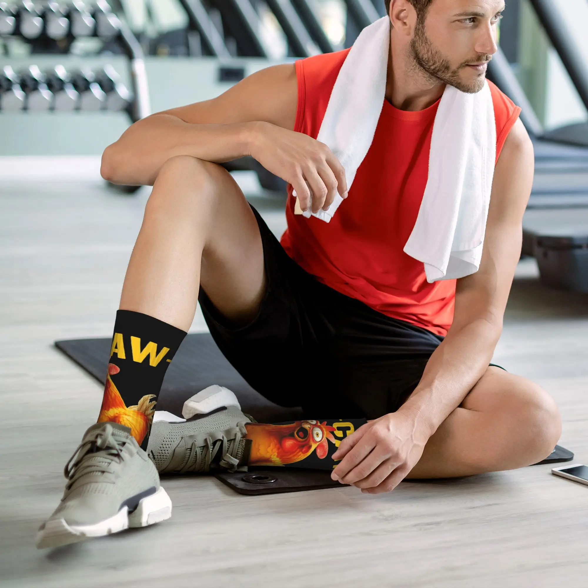 مضحك الدجاج F-CAW-F ميمي الجوارب جوارب مضحكة الرجال تنفس تسلق الجوارب الشتاء تصميم المضادة للانزلاق الجوارب