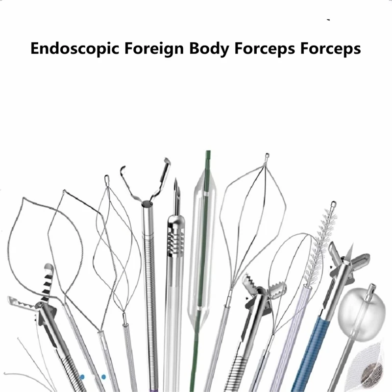 

Disposable Endoscope Foreign Body Forceps Tooth Shape Net Basket Claw Shape Gastrointestinal Rotatable Endoscopic Hemoclips