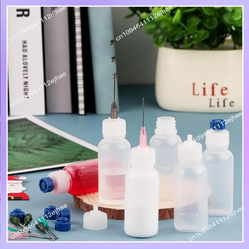 Garrafas aplicadoras de cola n83r, 60 peças, garrafas conta-gotas de plástico espremíveis de 30ml, garrafas conta-gotas espremíveis de óleo, artesanato, fácil instalação