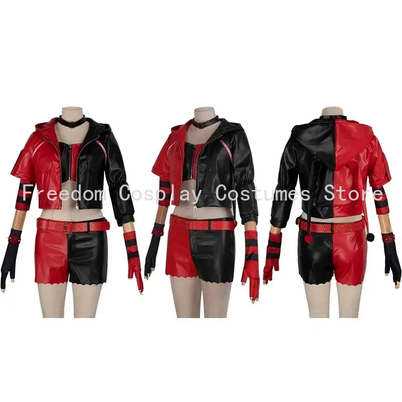 Adult Halloween Book Week Suicide Harley Fancy Cosplay Villain Criminal Costume wig Squad Quinn Monster Jacket Pants shorts