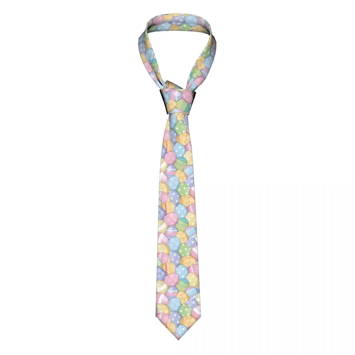 

Mens Tie Classic Skinny Cute Easter Eggs Neckties Narrow Collar Slim Casual Gift