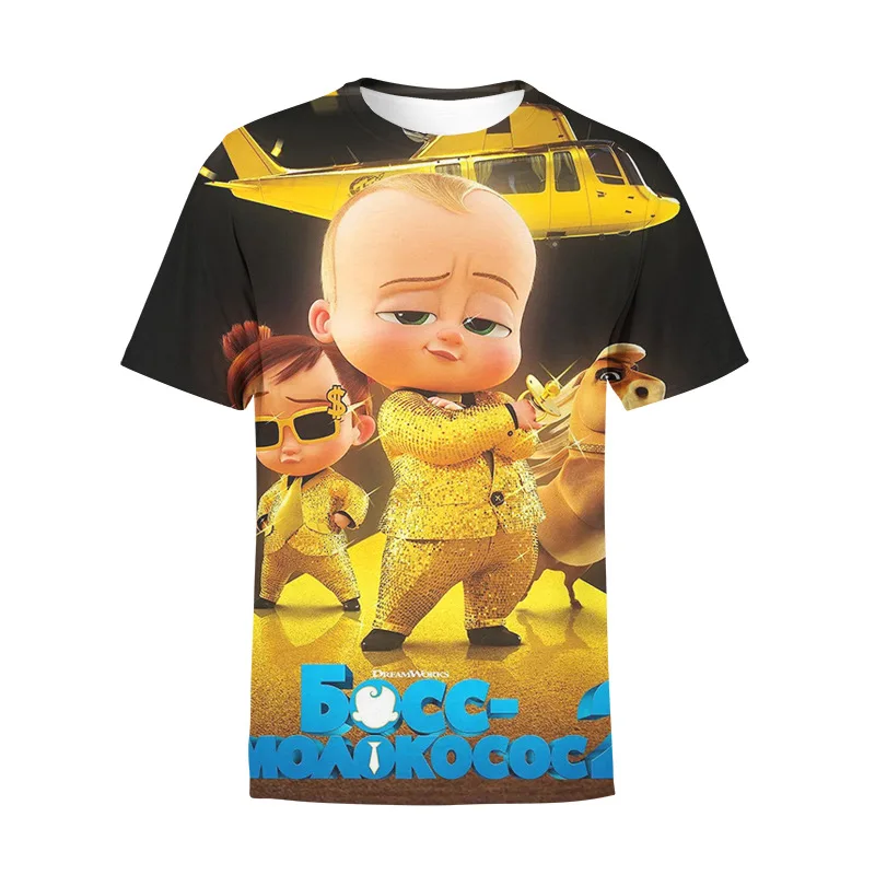 3D Digital Printing Animation Movie Baby 2 Cute Breathable Loose T-shirt