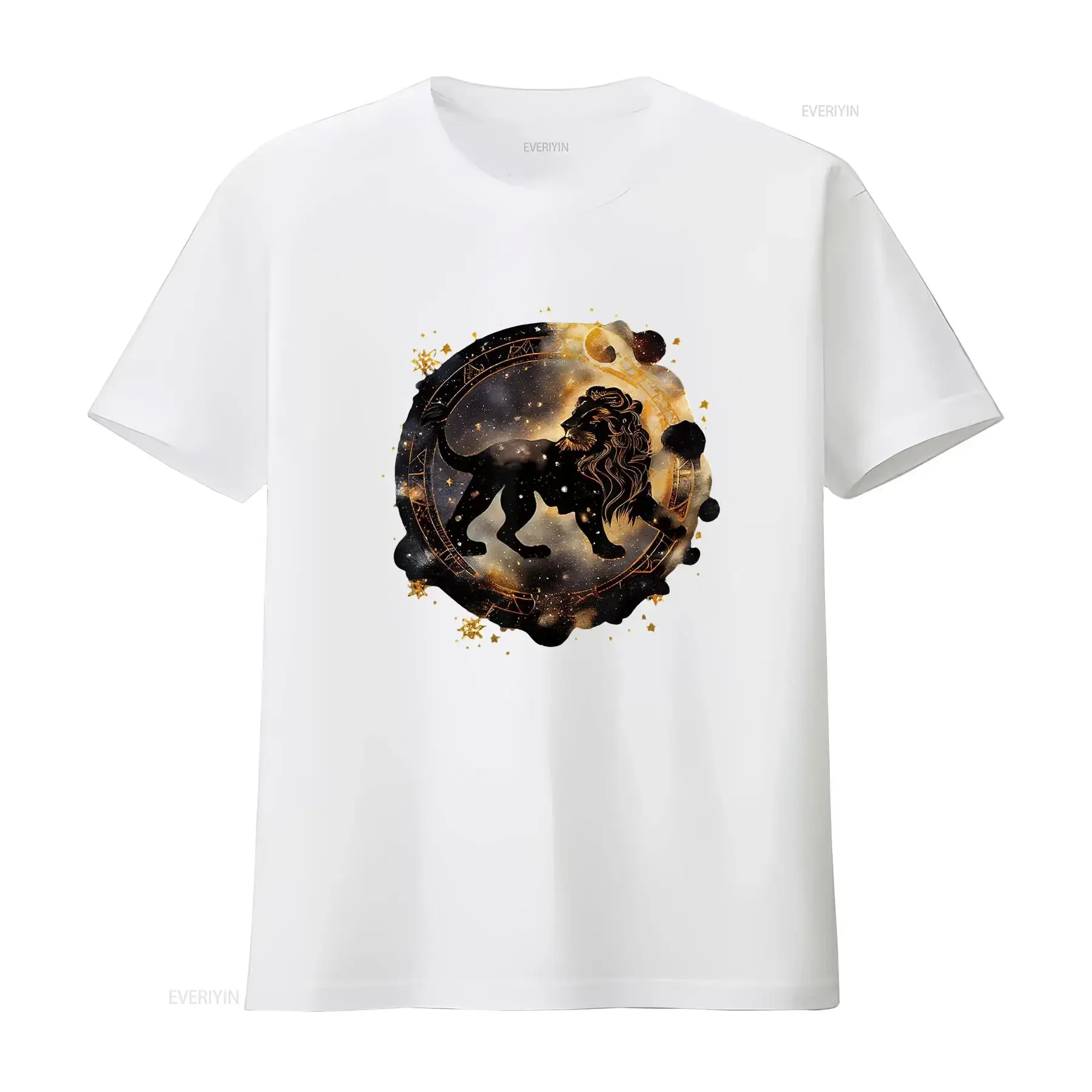 علم التنجيم ابراج زودياك تسجيل ليو تي شيرت خمر غسلها تنفس أوم موضة بلوزة ناعمة غير رسمية للارتداء اليومي #4