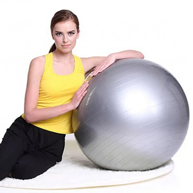 Private Label Gym 55cm 65cm 75cm Yoga Fitness Balance Ball With Custom Logo / Chair Exercise Yoga Ball