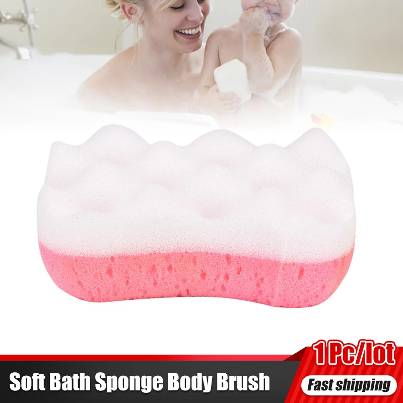 Soft Bath Sponge Body Scrub Bast Wisp Massage Brush Body Washcloth Skin Scrubber Relax Exfoliating Skincare Shower Accessories