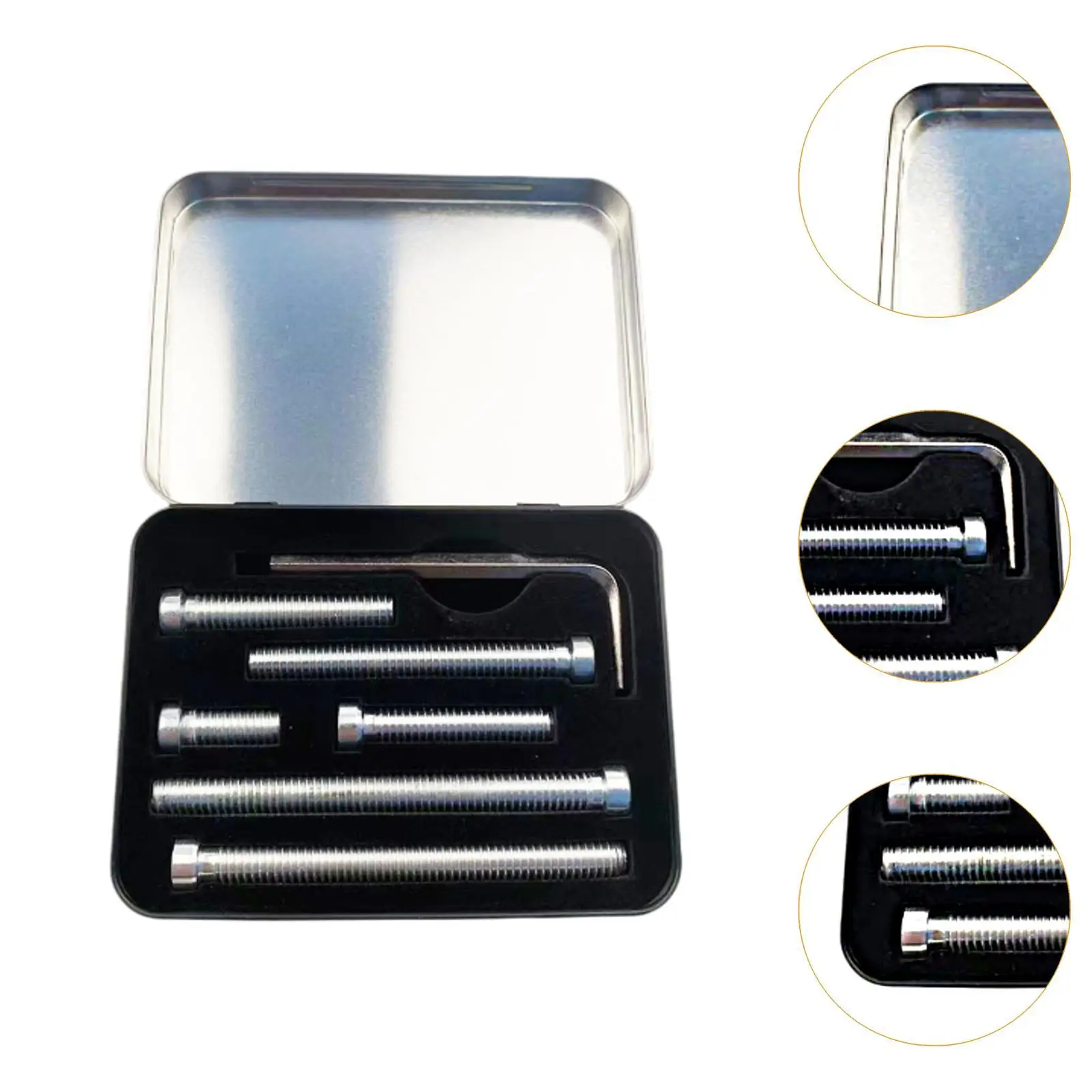 6 ชิ้นสระว่ายน้ํา Cue น้ําหนักสลักเกลียวทนทาน Professional บิลเลียด Cue น้ําหนัก Bolt