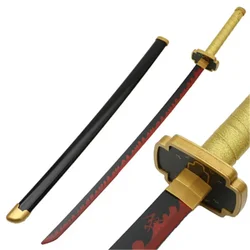 Anime Cosplay Tsugikuni Yoriichi Sword Weapon Ninja Role Play Satoman Tanjiro Wood Prop 104cm Katana