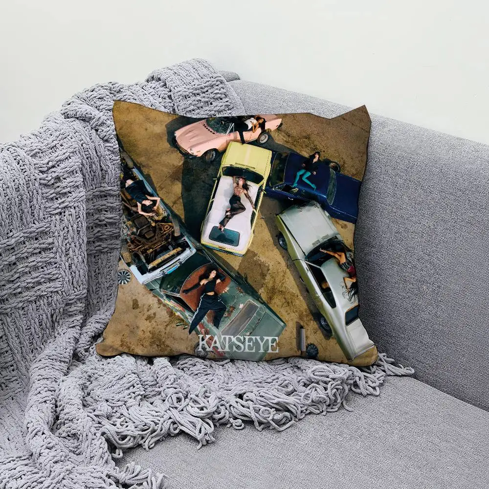 

K-Katseye Beautiful Chaos Pillow Case Decor Protective Covers Comfortable soft for Sofa Living Room Home office