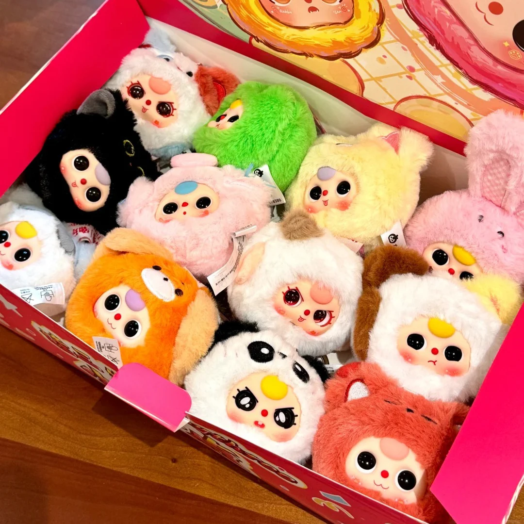 

Baby Three Mini Animal Plush Blind Box Toys Cute Doll Gift Christmas Surprise Trendy Play Pendants Collectible Trendy Blind Box