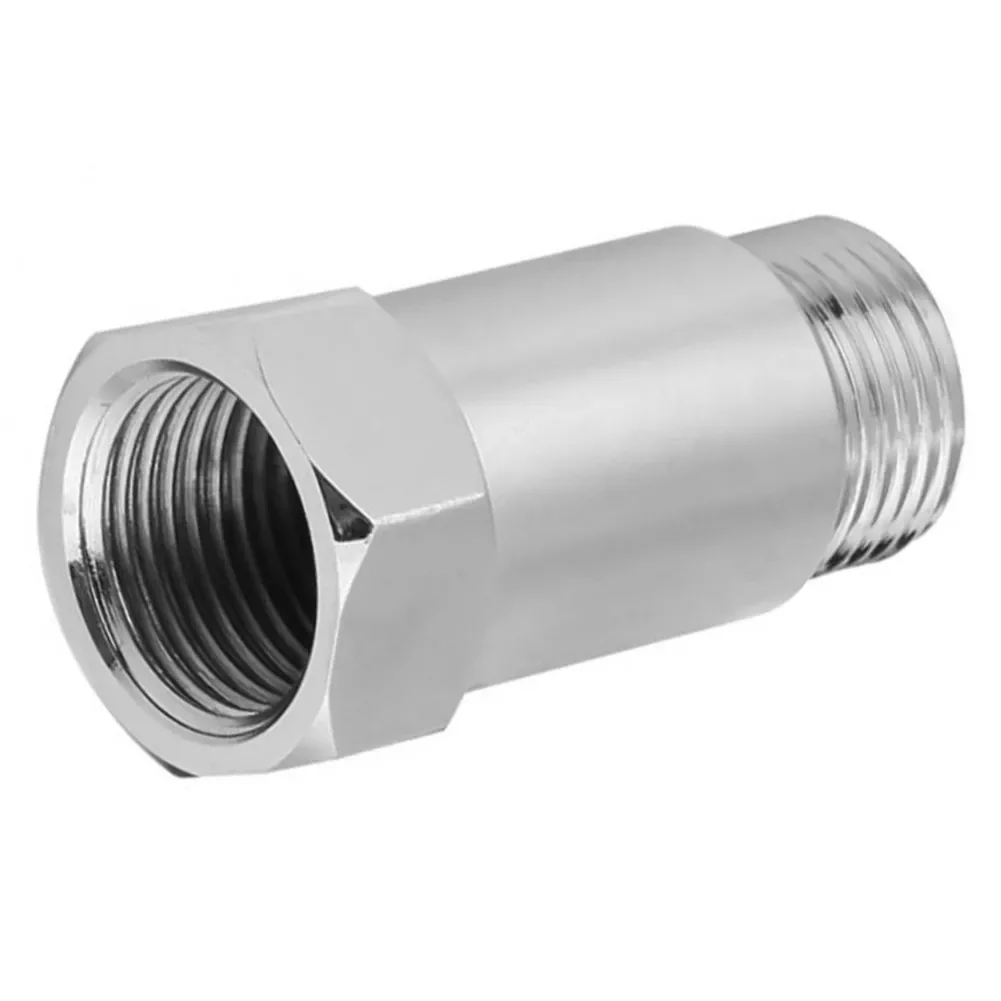 Adaptador de sensor M18 x 1,5, Conector de acero inoxidable de 45mm, piezas intercambiables, ajustable