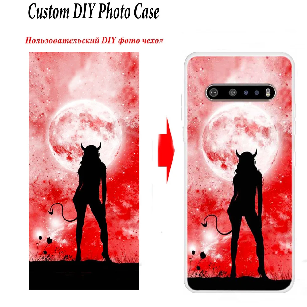 Customized Phone Cases for LG V60 ThinQ V50 Clear Silicone Cover Custom Photo Image Coque For LG G8 G8X G8S Thinq G7 TPU Fundas