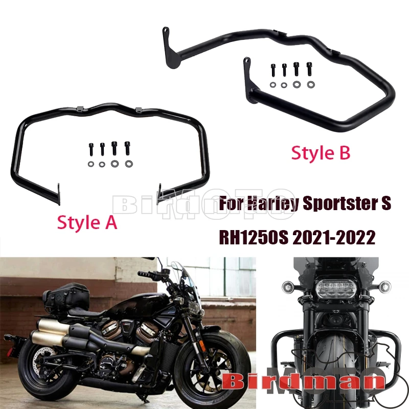 

Motorcycle Front Engine Guard Highway Crash Bar For Harley Sportster S 1250 RH 1250S RH1250S Engine bumper Guard 2021 2022