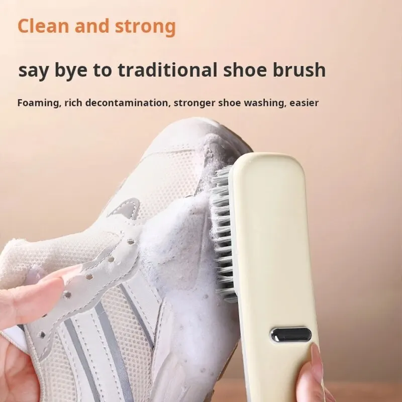 Shoe Brush Soft Bristles Don\'t Hurt Clothes And Shoes Portable Lanyard Wider And Thicker Brush Surface Grip With Less Effort