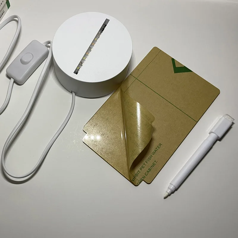 Transparent Acrylic Note Board, Erasable Writing Luminous Message Board, Home Desktop Memo Reminder Small Whiteboard