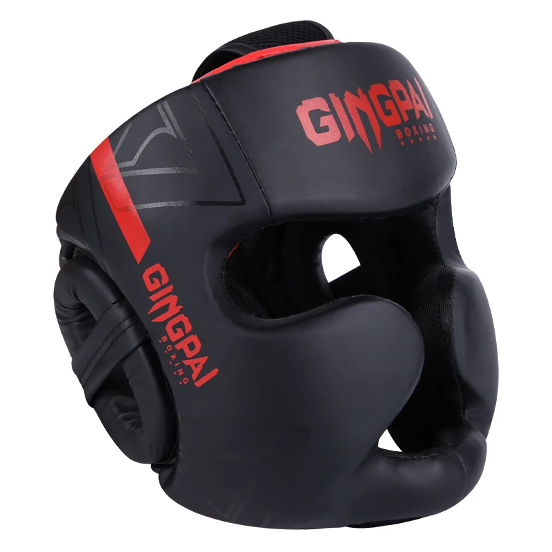 Full-Covered Thickened Boxing Helmet Men Women Adult Karate Muay Thai Training Head Protector Gym Equipment Taekwondo Head Guard