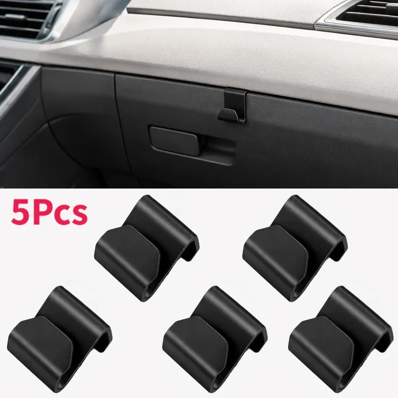 TILONDEX 5PCS Universal Car Front Copilot Hooks Hanger Car Wall Mounted Storage Hooks For Glove Box Car Interior Accessories