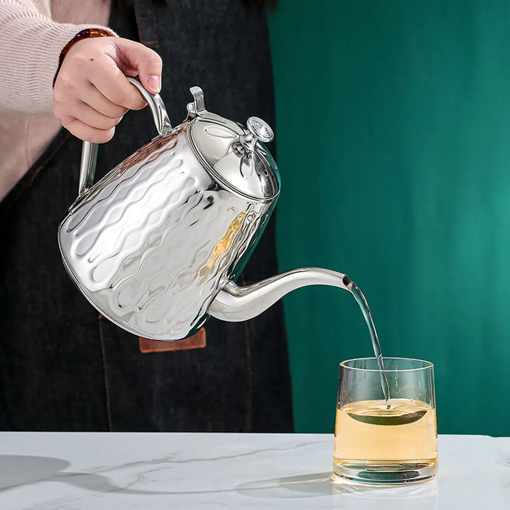 

Thickened Stainless Steel Tea Pot Teapot Strainer Filter Suitable for Restaurant Hotel Office Modern Kitchen Tea Kettle