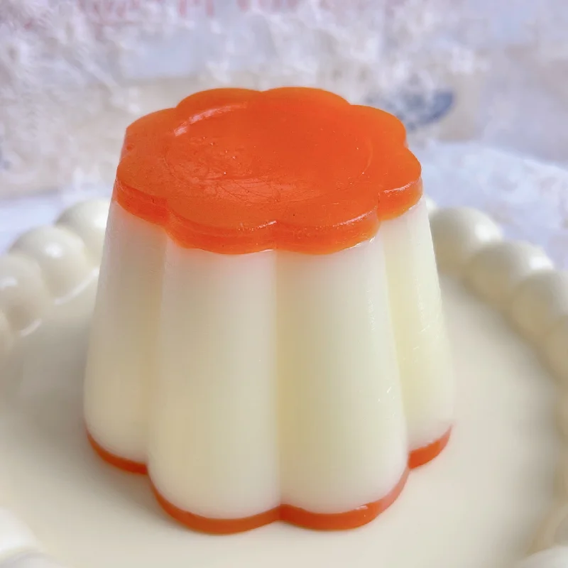 SquishyNEW Imitation Caramel Large Orange Pudding Dessert Kawaii Cherry Pudding Soft Rubber Elastic Jelly Toy Girl Gift Kids Toy