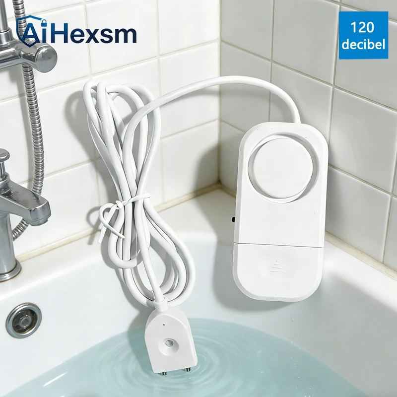 

Независимый звук 120 дБ, домашний детектор утечки воды, сигнализация о воде, датчик утечки, обнаружение, оповещение о наводнении, охранная сигнализация о переполнении