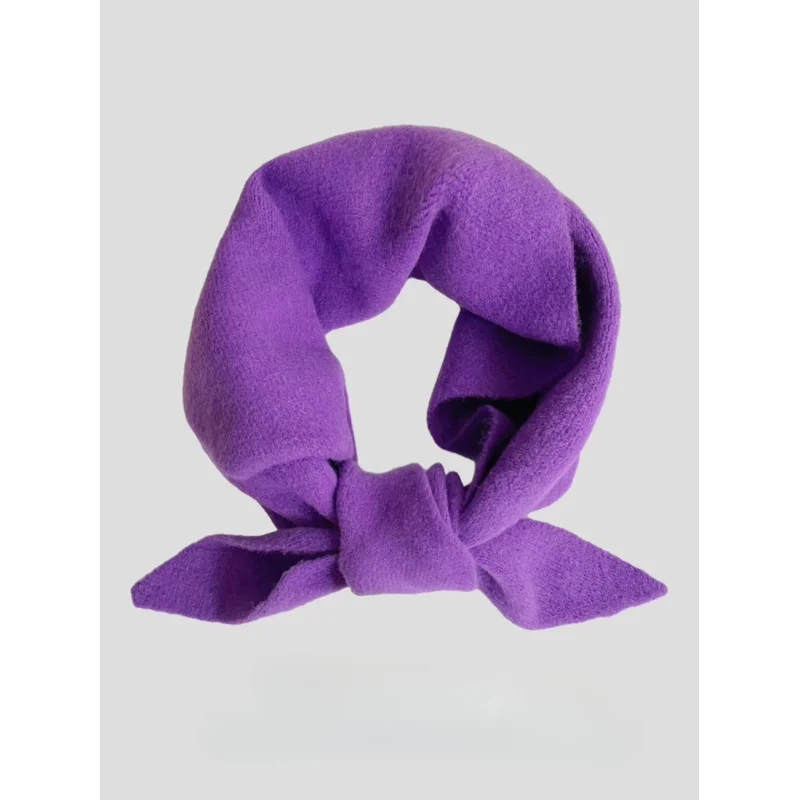 

New Original Design British Wool Blend Solid Triangle Shawl Women Fall Winter Korean Version Versatile Soft Small Scarf Female