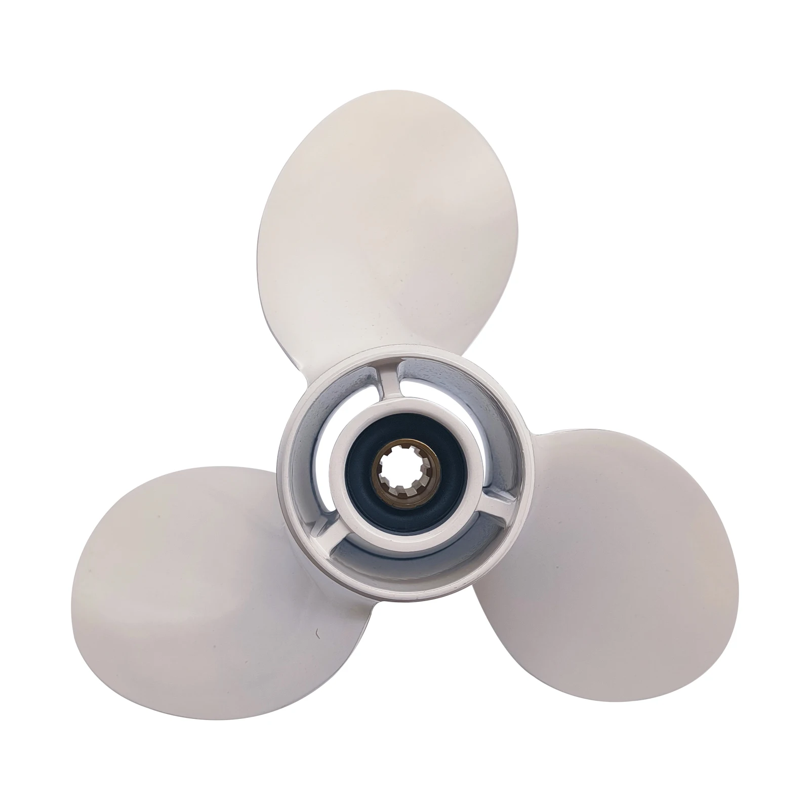 Elica fuoribordo per Yamaha 9.9hp 15hp 9 1/4*10 Barca Vite in lega di alluminio 3 pale 8 scanalature Parte motore marino 63V-45952-10-EL