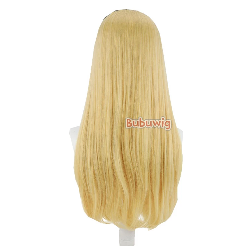 Bubuwig Włosy syntetyczne Kikyo Seri Cosplay Peruki Call of the Night Kikyo Seri 70cm Długa czarna gradientowa blond peruka Odporna na ciepło