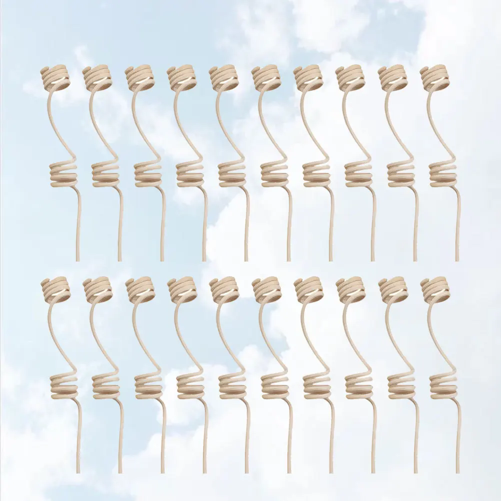 

20Pcs Essential Oil Sticks Rattan Reed Diffuser 2Mm 25Cm Porous Lightweight Natural Fiber for Living Room Kitchen Air Purifier