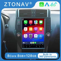 Car Radio Stereo For Toyota Prado 2010 2011 2012 2013 Tesla Screen Radio Android Screen GPS Navigation Auto Headunit
