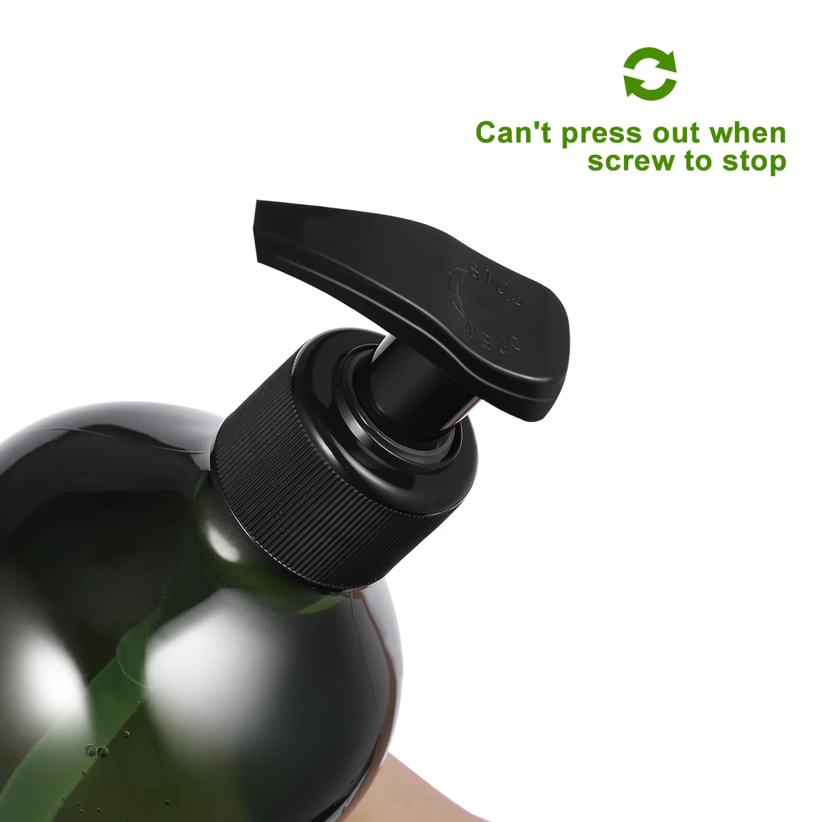 

2pcs Refillable Empty Pump Bottle Hand Soap Dispenser Leak Proof Eco Friendly Empty Shampoo Bottle Spring Loaded Plastic