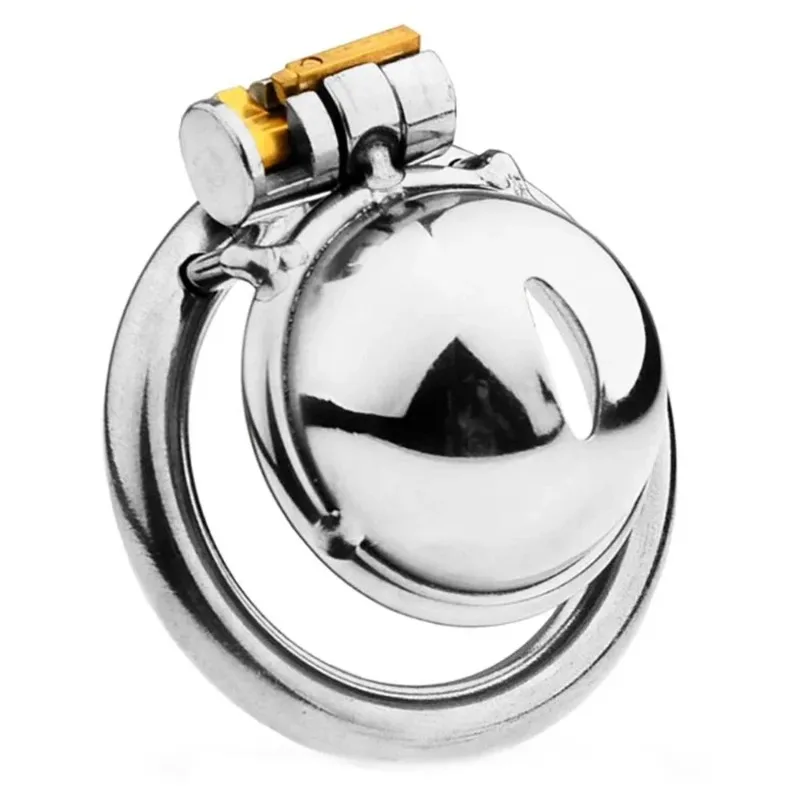 Jaula de castidad masculina, dispositivo bloqueo sigiloso,anillos metlicos para pene,catter uretral,restriccin del pene