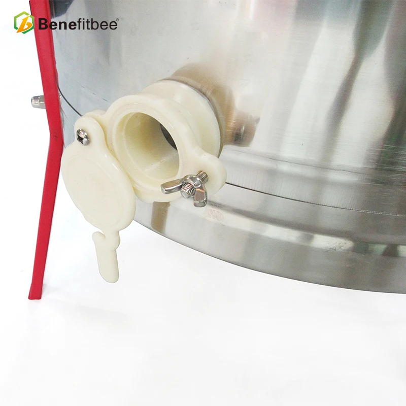 لوازم تربية النحل من الفولاذ المقاوم للصدأ مستخرج يدوي 4 إطار طرد مركزي للعسل #5