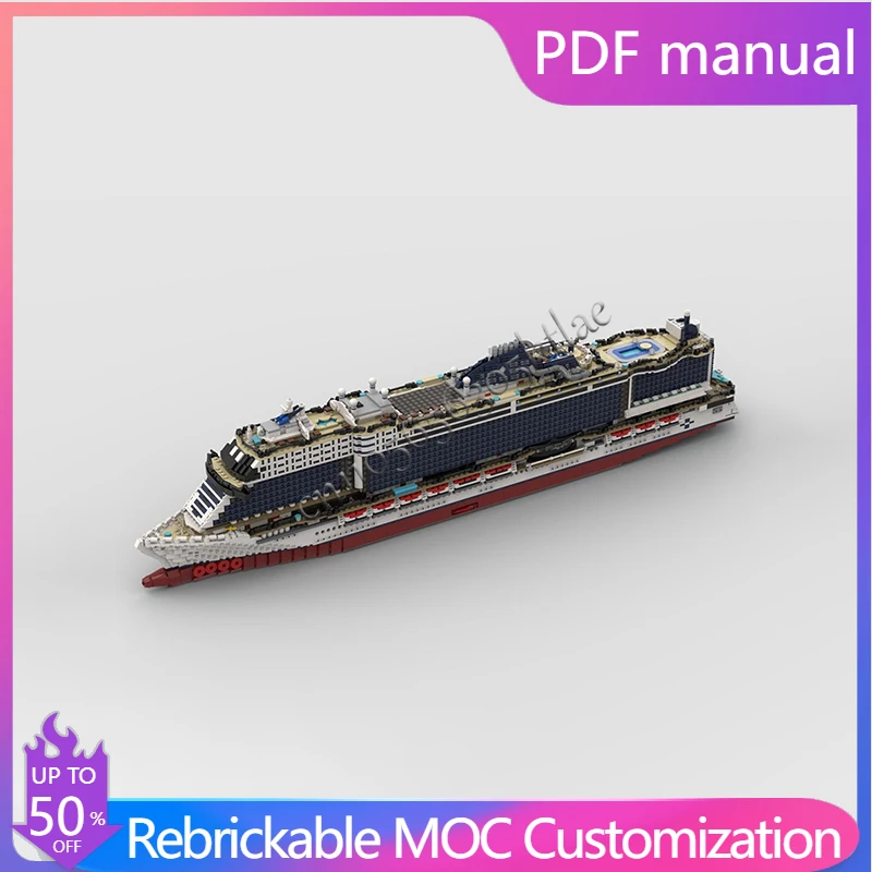 

6270 PCS Hot Selling MOC Luxury Cruise Ship Model Architecture Building Block Customize Diy Education Assembly Kids Toys Gifts
